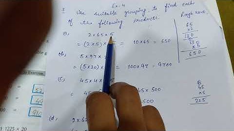 Multiply by suitable grouping