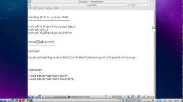 Lubuntu 18.04: Installing GNS3 and QEMU/KVM
