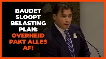 Baudet sloopt Belastingplan 2026: ´Overheid pakt alles en geeft u sigaar uit eigen doos´