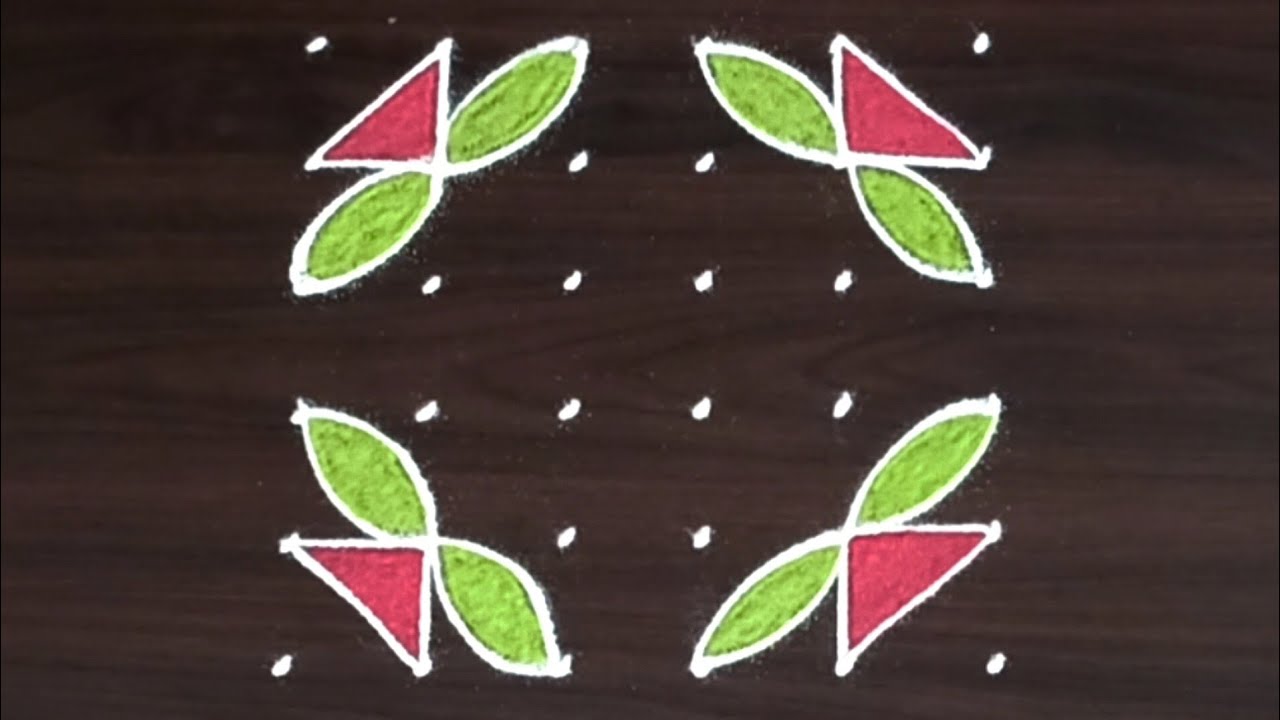 Daily easy rangoli | festival muggulu | beautiful muggulu flower rangoli 