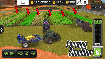 Six Crops Sowing in one field in FS 18 lMix cropping Wheat,Mustard,Potato,🥔 Sugar beet🌰, Sunflower 🌻