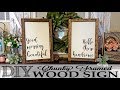 DIY Chunky Framed Wood Signs