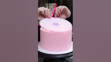 Cute Cherry Cake made with our new Flexi Frost Flexible Frosting Plates from frostform.com 🍒 #cake