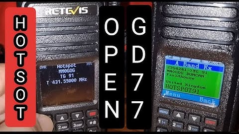 OPENGD77 - RT3S Hotspot Mode Blue DV