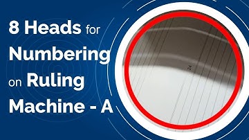 8 Heads for Numbering on Ruling Machine - A