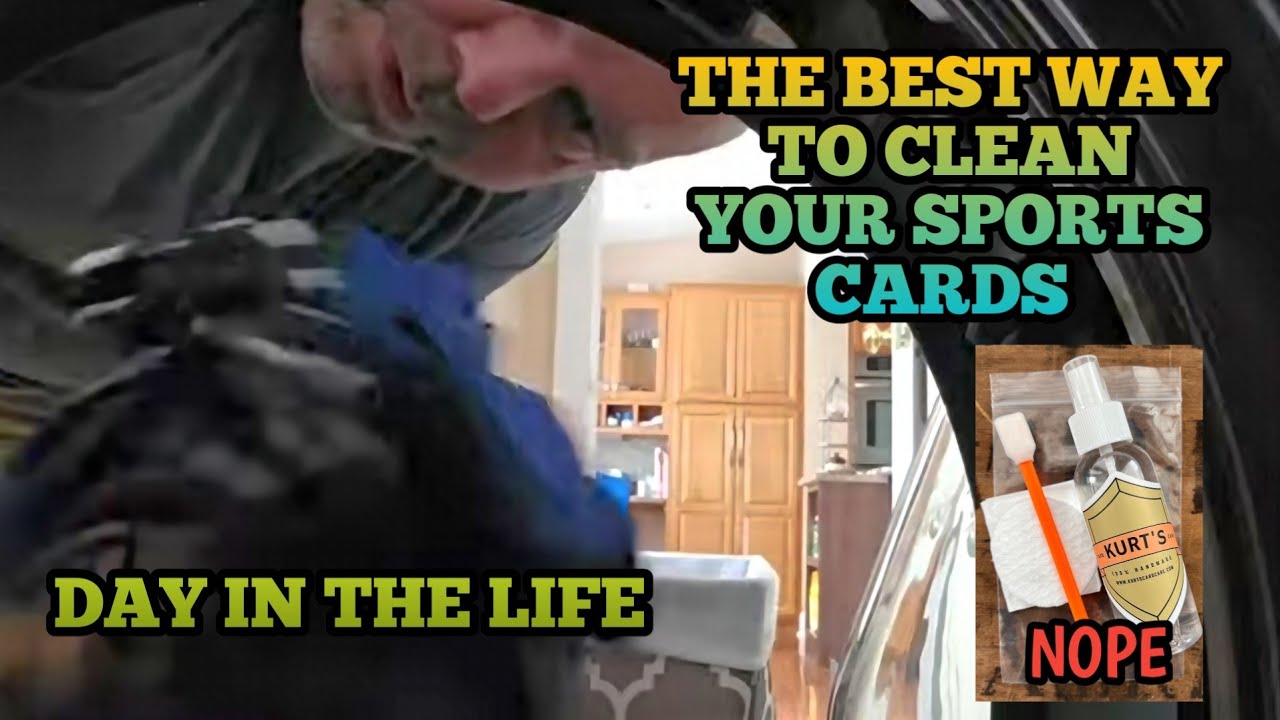 WARNING CLICKBAIT. HANGING OUT. THE BEST WAY TO CLEAN SPORTS CARDS. PSA