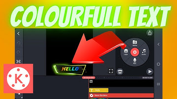 Design  Colourfull | MultiColour Text only in Kinemaster Secret Edit | Without Any Other Application