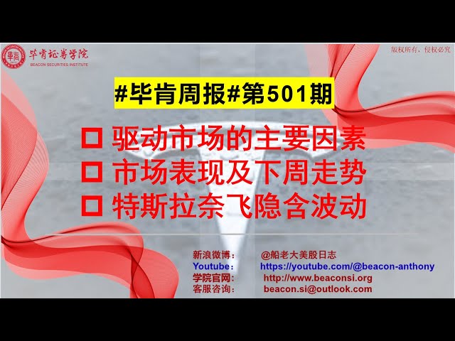 毕肯周报501期：驱动市场的主要因素、市场及板块表现，特斯拉和奈飞财报后走势