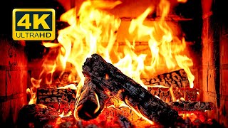 🔥 FIREPLACE Ultra HD 4K. Fireplace with Crackling Fire Sounds. Fireplace Burning. Fire Background