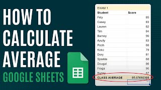 How to Calculate Average in Google Sheets [Calculate Average] [Quick Guide]