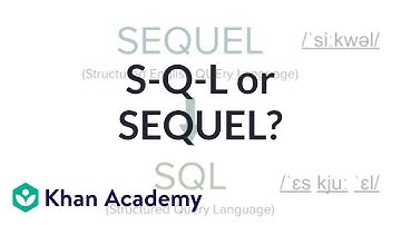 S-Q-L or SEQUEL? | Intro to SQL: Querying and managing data | Computer programming | Khan Academy