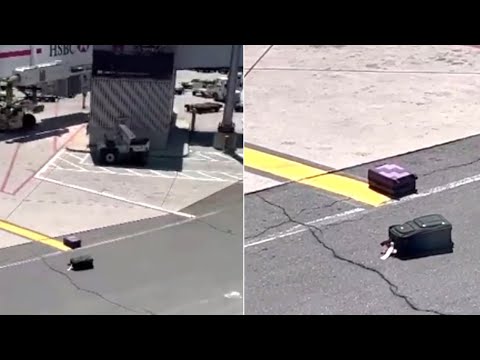 Traveller spots abandoned suitcases on Pearson airport tarmac