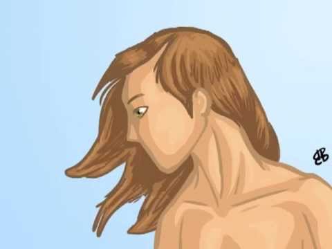 Windy Hair Animation - YouTube