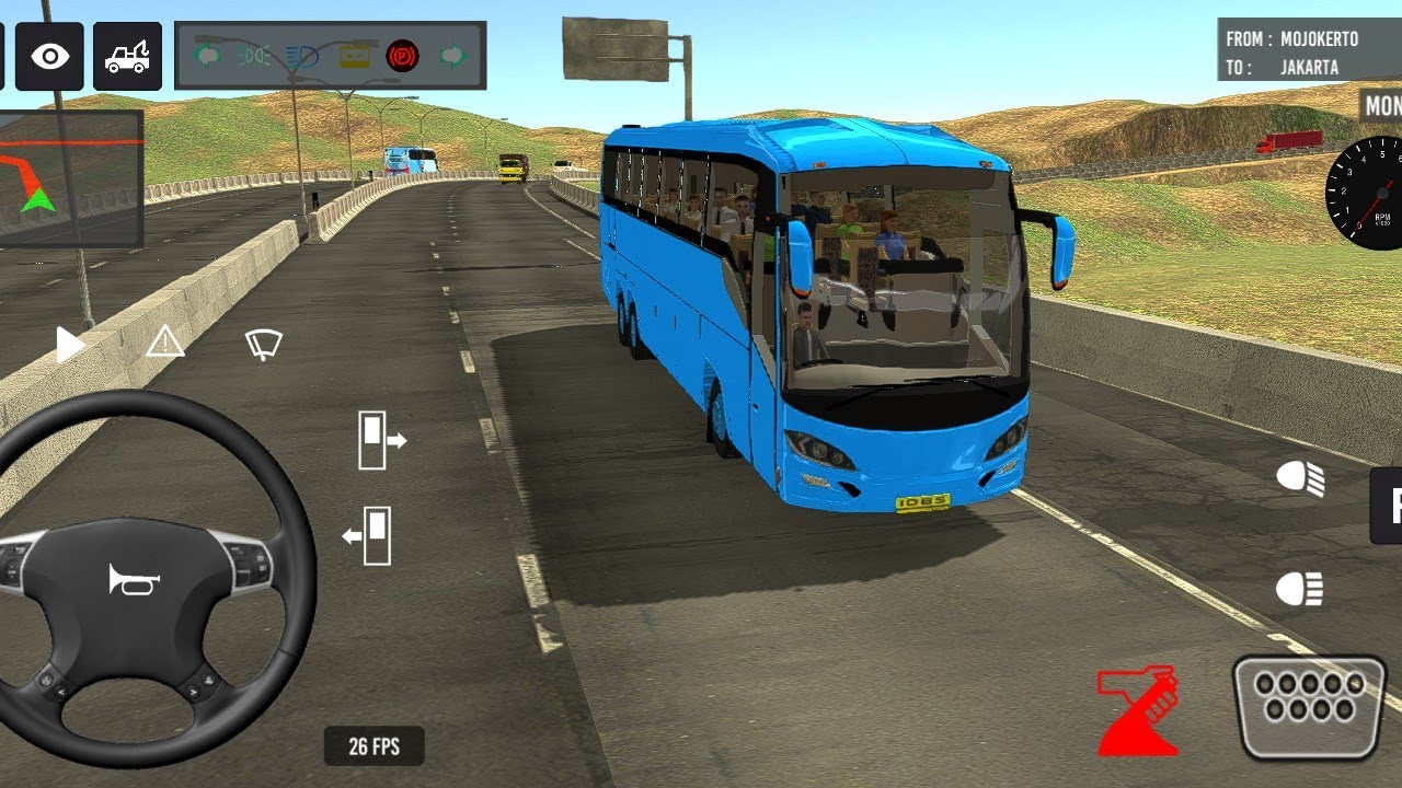 Indonesia Coach bus driving | Euro bus simulator 2025 Android gameplay 