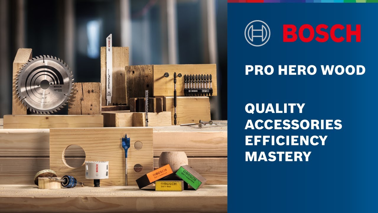 BOSCH PRO HERO Wood - Quality Accessories, Efficiency Mastery 