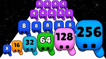 2048 Merge Master (vs) Slice lt All - New Update (NOOB vs PRO vs HACKER) ASMR Satisfying