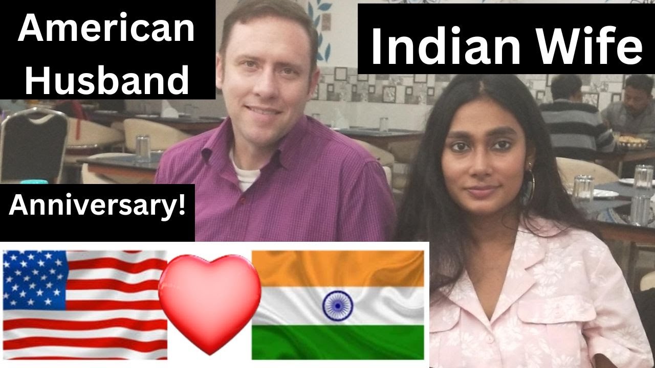 Indian American Couple s Anniversary Indian Wife And American Husband Indian american couple s anniversary indian wife and american husband