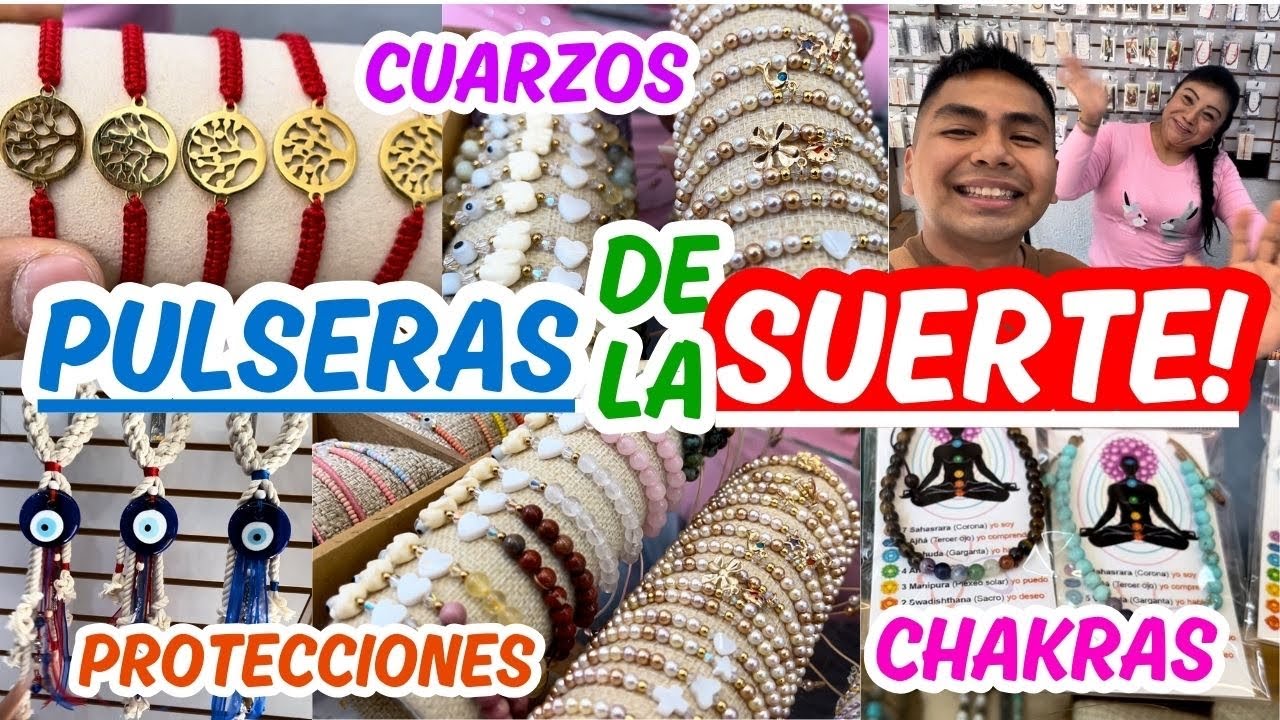 ✨PULSERAS de la SUERTE |Protecciones, Pulsera para mal de ojo, Pulseras de Cuarzos |TIENDA ARTESANAL