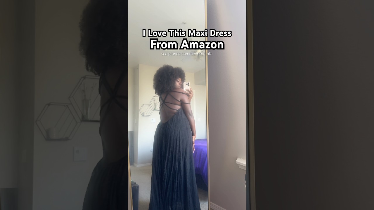 Amazon Backless Maxi Dress  Party in the BACK! #amazonfindsblackgirl -  YouTube