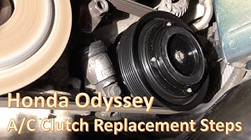 Honda Odyssey Air Conditioning Not Working, Blows Warm Air (2006 Odyssey A/C Clutch Replacement)