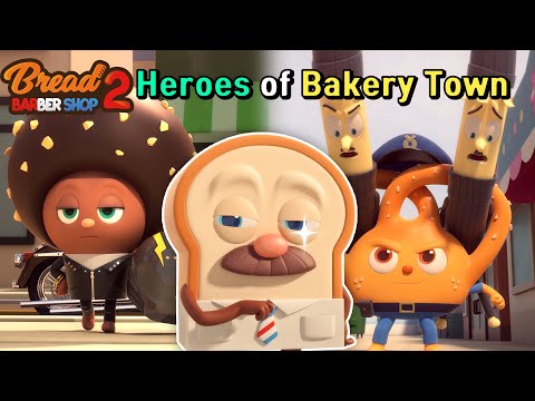 BreadBarbershop | Heroes of Bakery Town | english/animation/dessert/cartoon