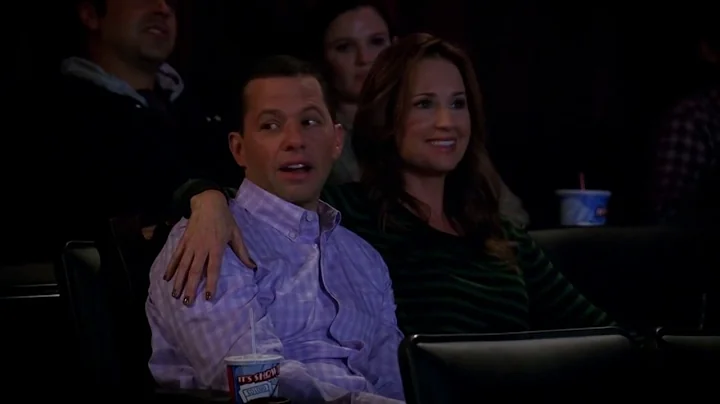 Two and a Half Men - Alan and Paula at the Movies