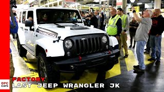 Last 2018 Jeep Wrangler JK Being Assembled At Factory
