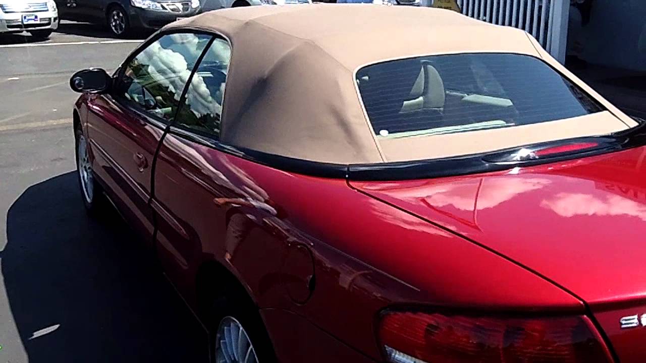 2004 Chrysler Sebring Touring Convertible (Stk# L13631)