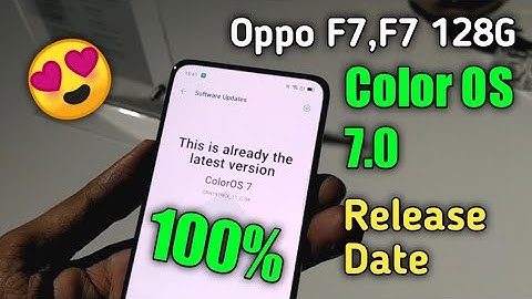 Color OS 7 Update For Oppp F7,128 G | Oppo F7 Color OS 7 Update Release Date | Faisal Alam Official