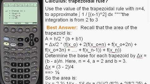 Trapezoidal Rule Calculator, f(x) = 1/( x-1)^2