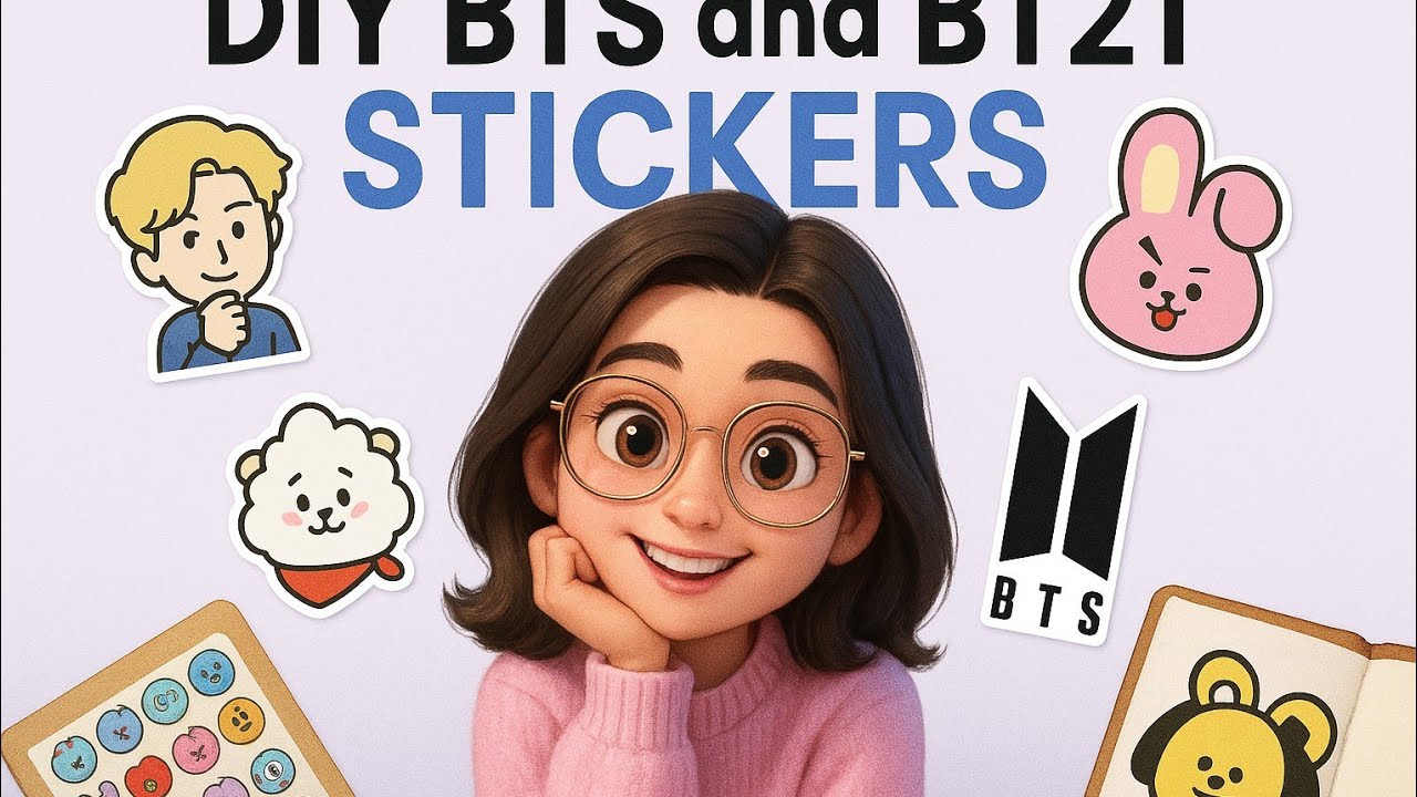 CREATE Your Own BTS and BT21 Stickers at Home! | Stickers