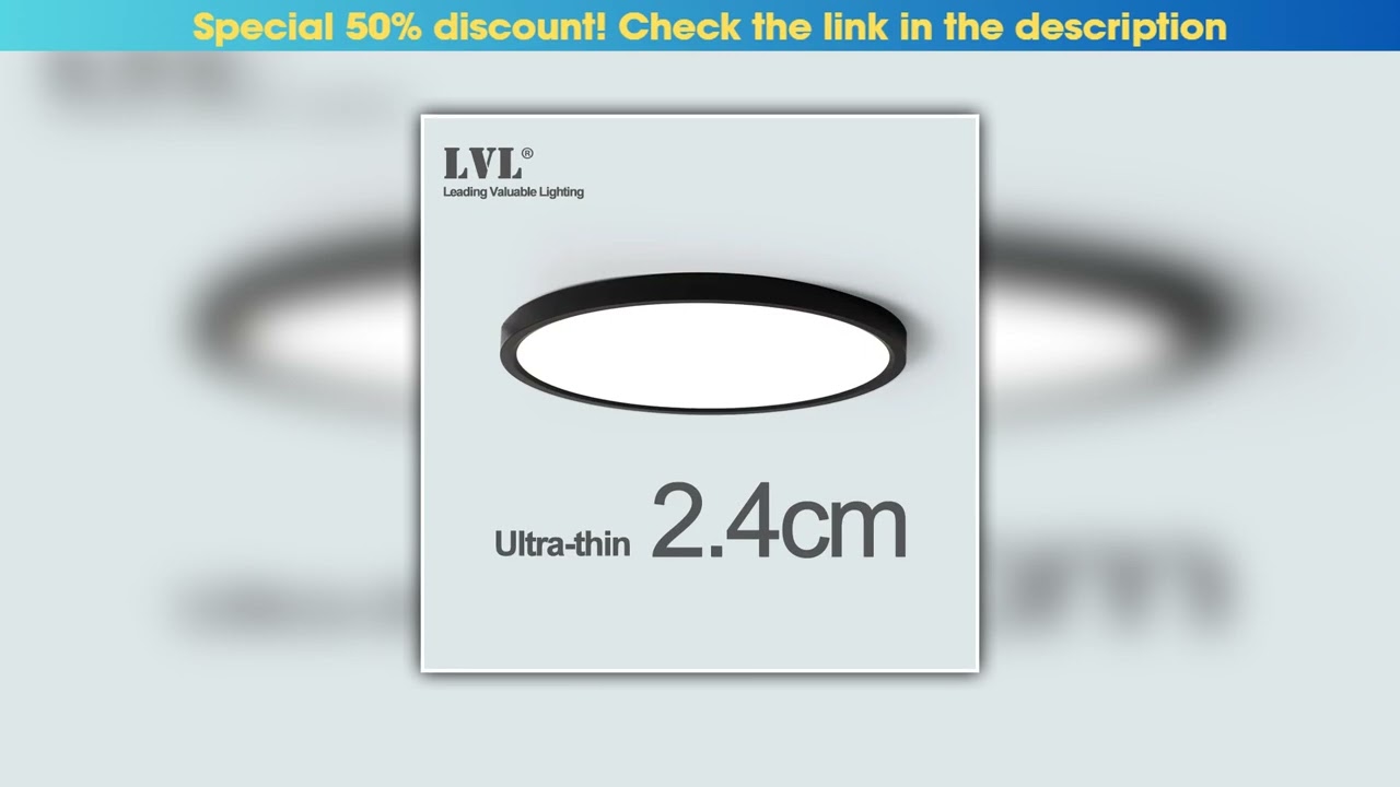 Review LED Ceiling Light Black Shell 12W 18W 24W 32W 4000K Modern Surface Ceiling Lamp For Kitchen•