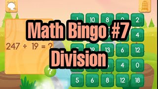 Math Bingo #7 | Division | Educational Games | AngeloGameTv