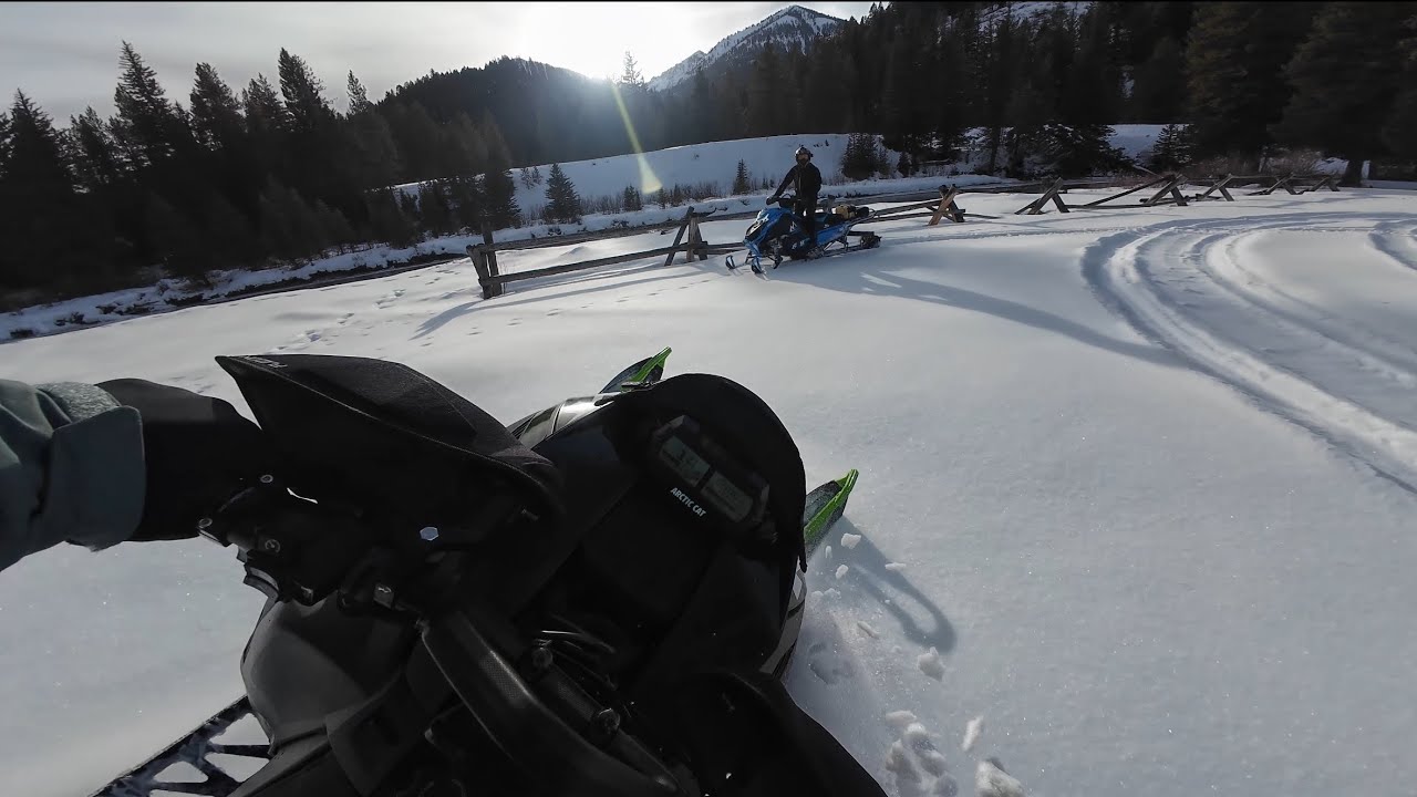 First Rider Forward Snowmobile As Green As It Gets: My First Ever Ride On A Snowmobile - YouTube