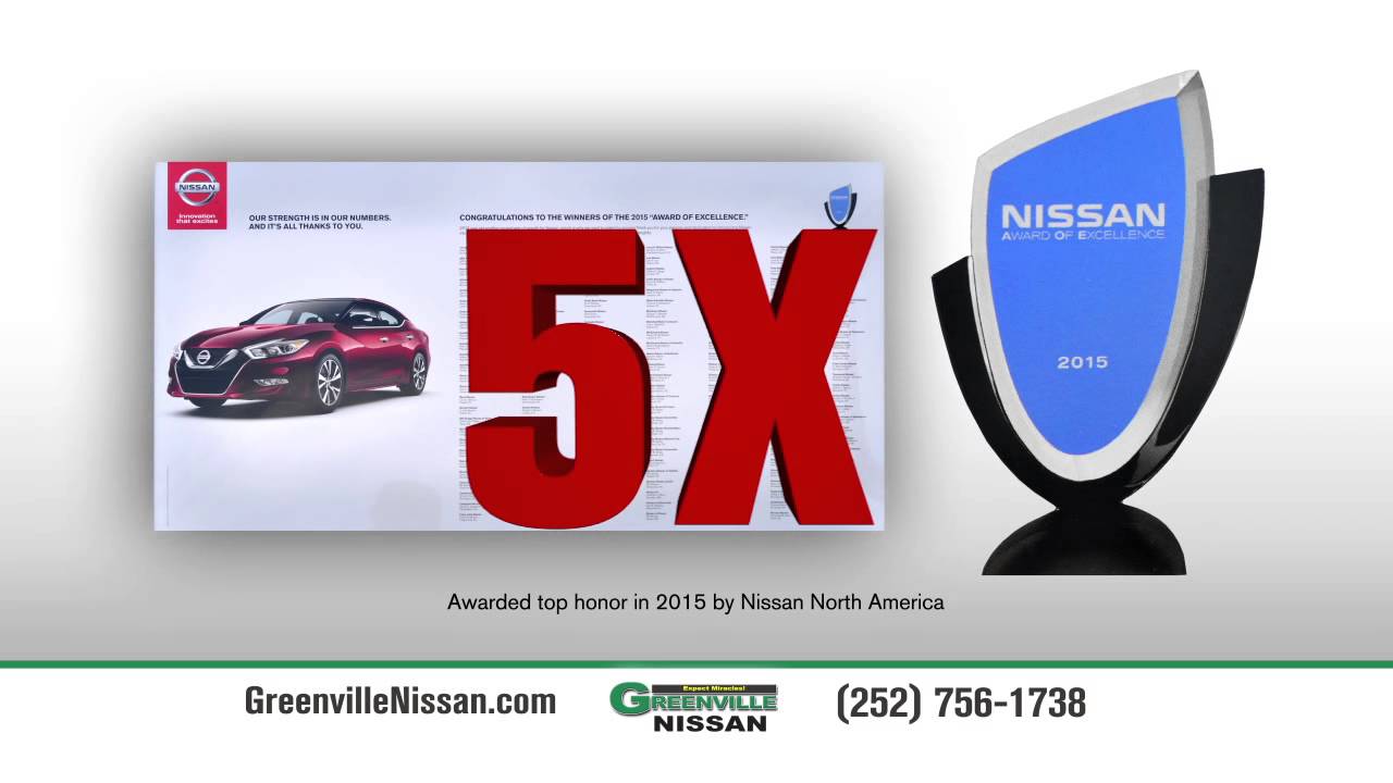 Greenville Nissan, Nissan Award of Excellence 2015 YouTube