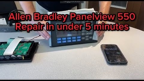 Quick 5 minute Panelview 550 repair solves 95% of Failures, DIY 2711-K5A5
