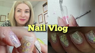 #Nail влог 29 Аквариумный дизайн, сделала укрепление верхними формами