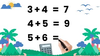 BERHITUNG CEPAT DUA BILANGAN DENGAN JARI | Belajar Penjumlahan Matematika Dasar Untuk Anak TK SD