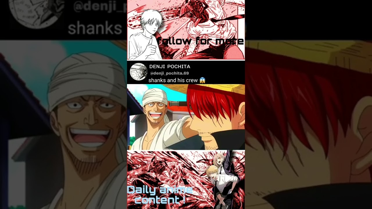 shank and his crew 😱 #anime #animeedit #naruto #onepiece #demonslayer #jujutsukaisen