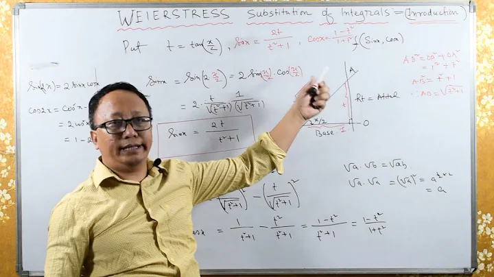 Weierstrass substitution for integrations : Introduction Part 1