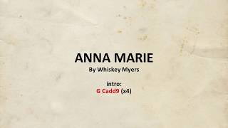 Anna Marie by Whiskey Myers - Easy acoustic chords and lyrics