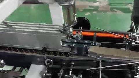 ZH-600A folder gluer working on small pre fold box