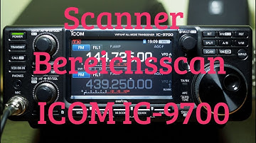 Icom IC-9700 Scanner Bereichsscan