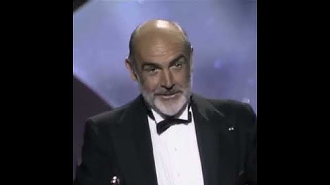 Sean Connery wins Best Actor, "The Untouchables" 60th Academy Awards,1988 #connery #theuntouchables