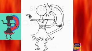 Warli Digital Doodle Dancer - Just A Minute To Learn