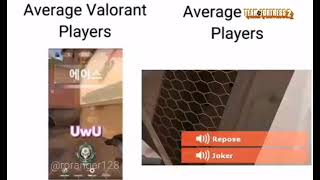 average valorant player vs average tf2 player