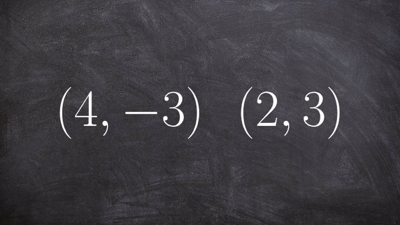 Find The Equation Of A Line Given Two Points