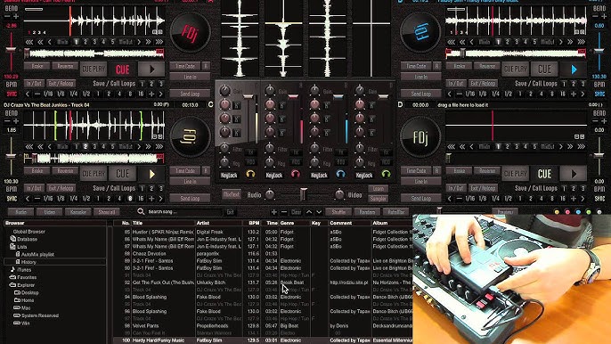 FutureDecks DJ pro - (AKAI LPD8) the smallest 4 decks MIDI controller -  YouTube