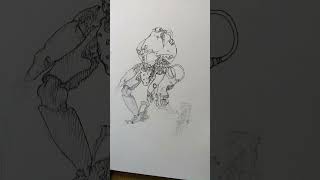 MECHA Sketch. тгк sen tidn #conceptart #art #scifi #mecha #robot #ink #drawing #cyberpunk