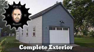 Garage Rebuild Part 4: Finished Exterior by Fix It Scotty 692 views 10 months ago 11 minutes, 20 seconds